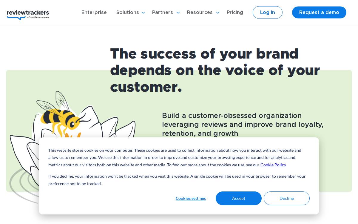 Review Trackers website preview