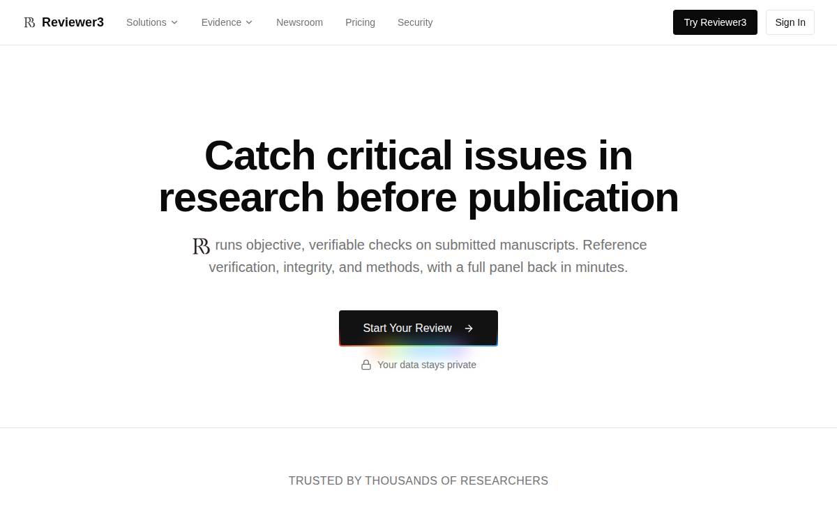 Reviewer3 website preview