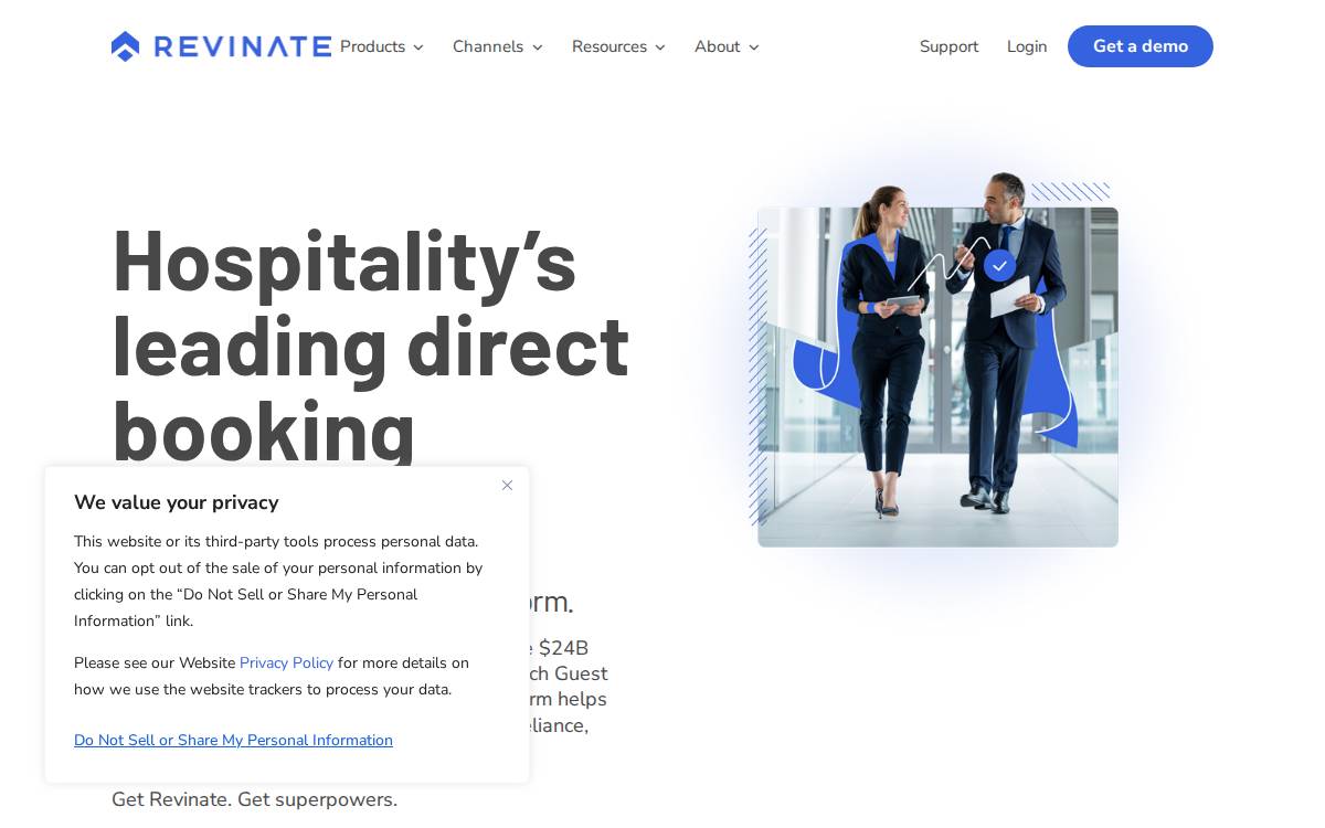 Revinate website preview