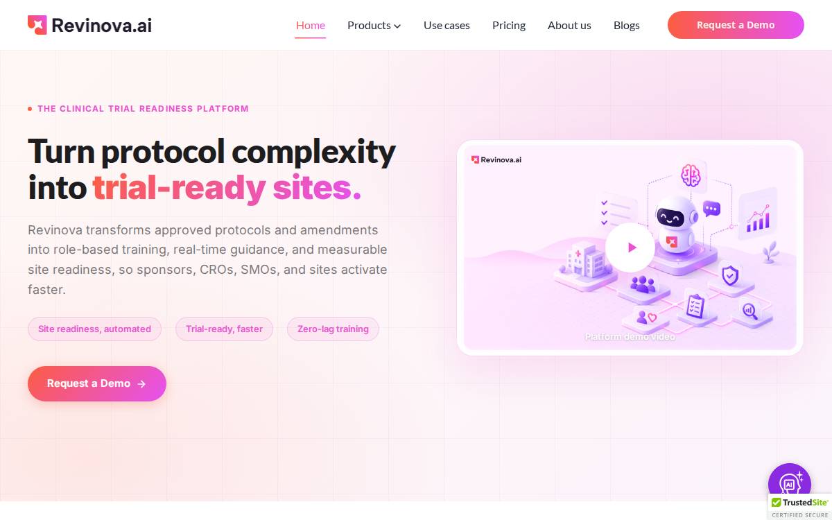 Revinova website preview