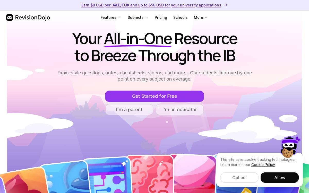 Revisiondojo website preview
