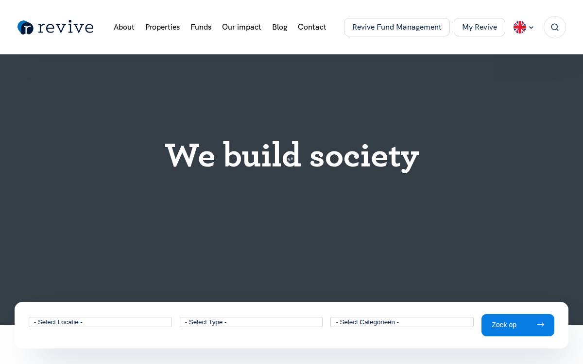 Revive website preview