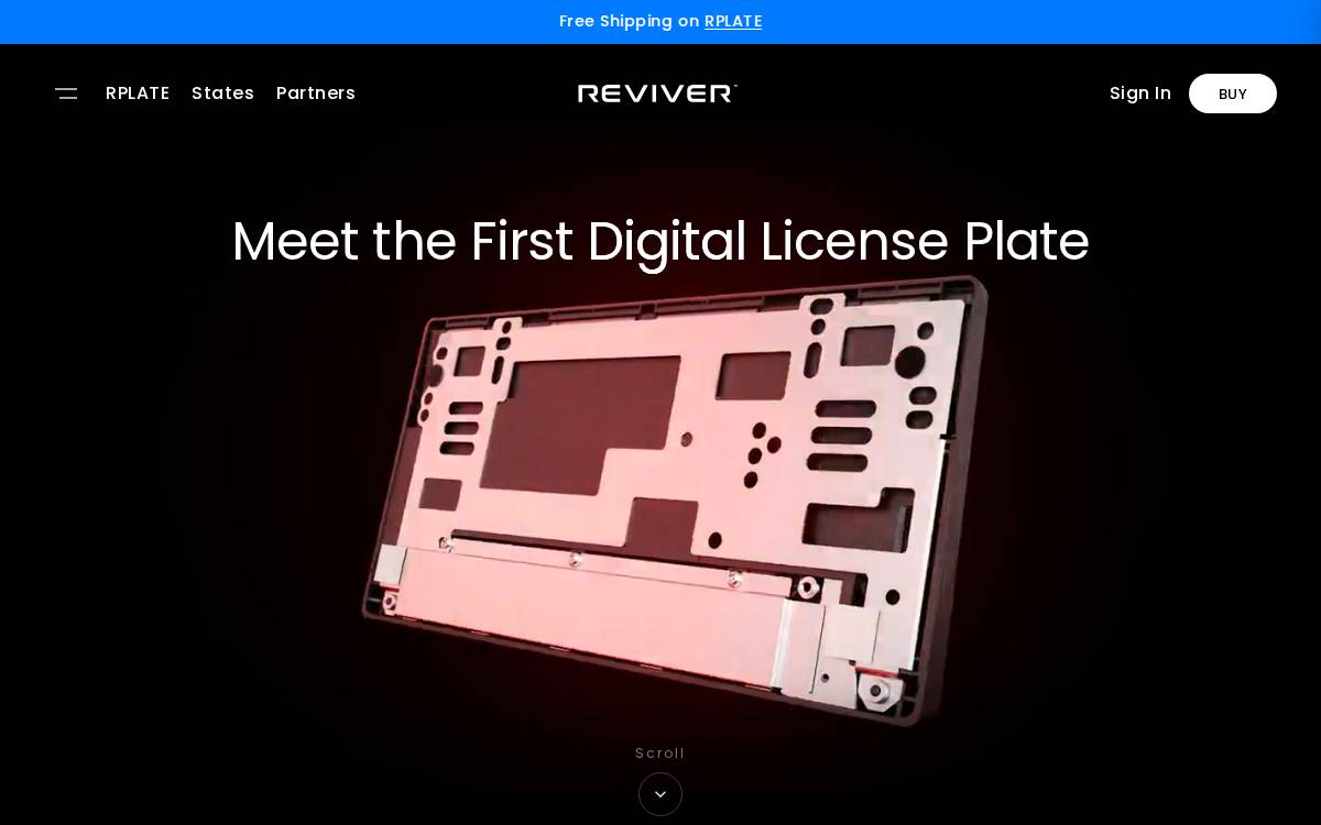 Reviver website preview