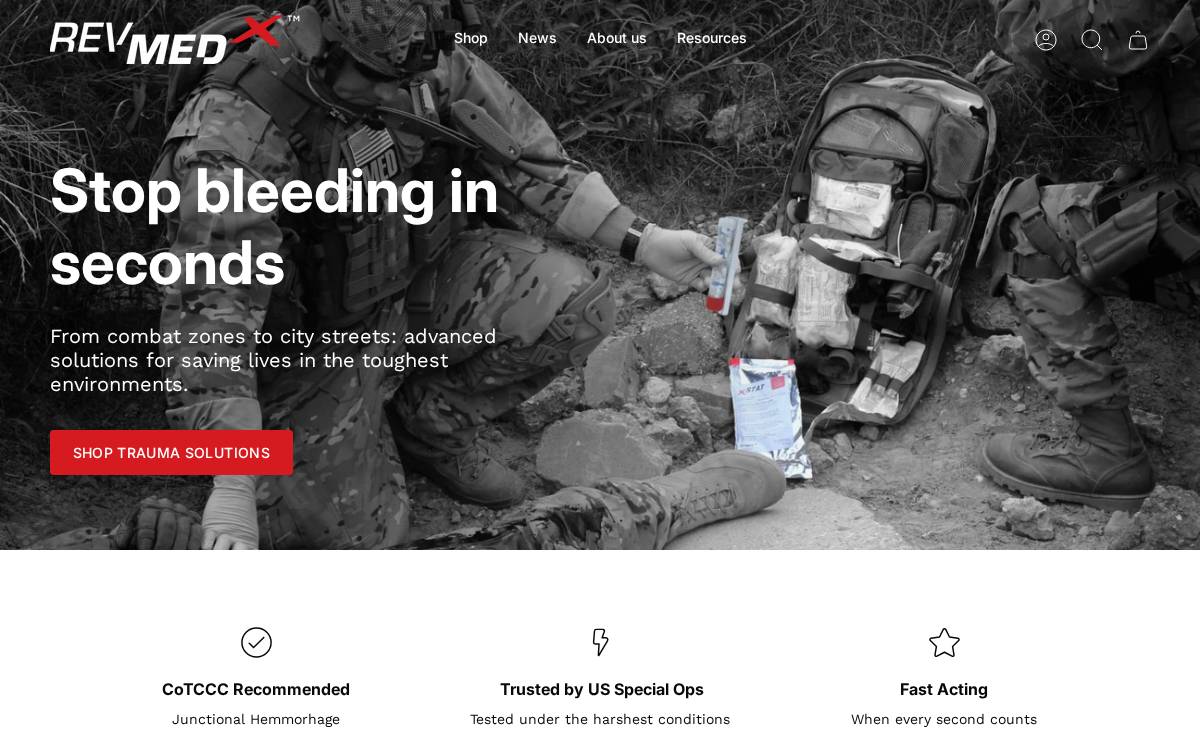 RevMedx website preview