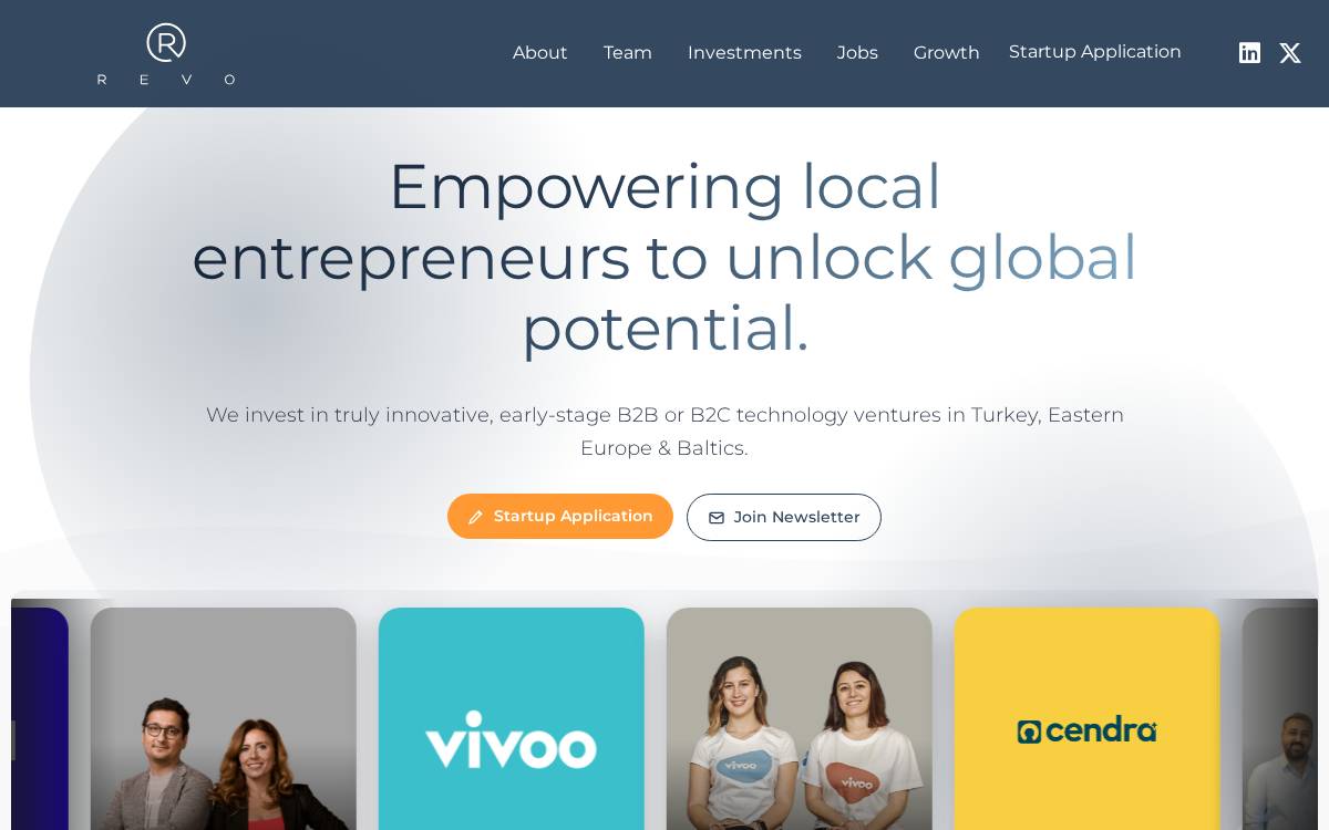Revo website preview
