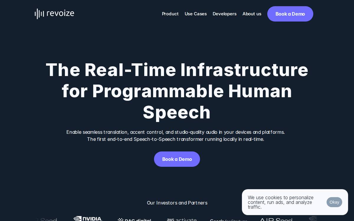 Revoize website preview
