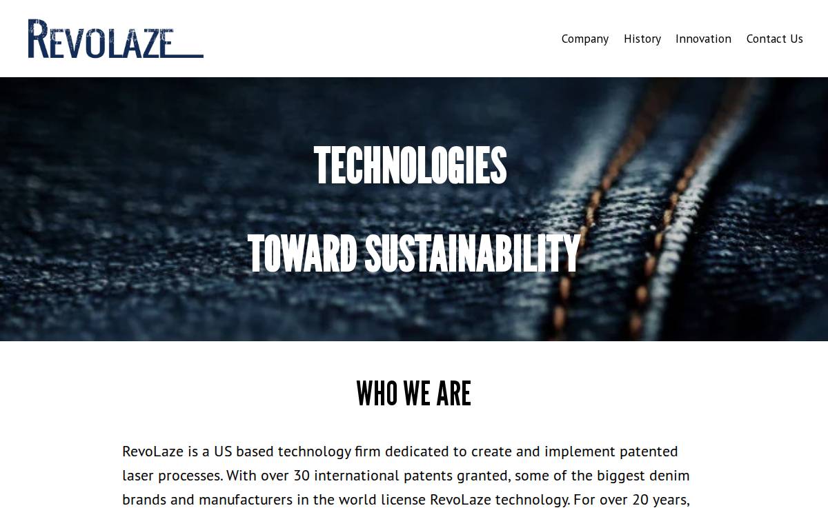 RevoLaze website preview