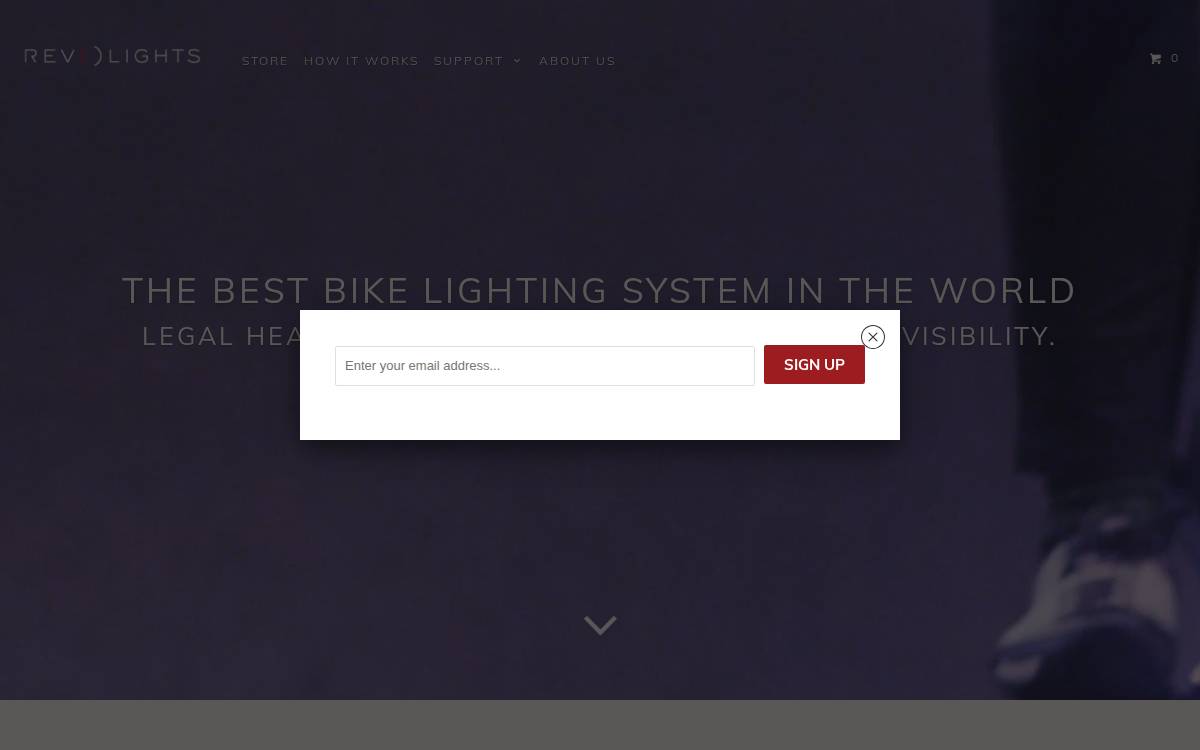 Revolights website preview