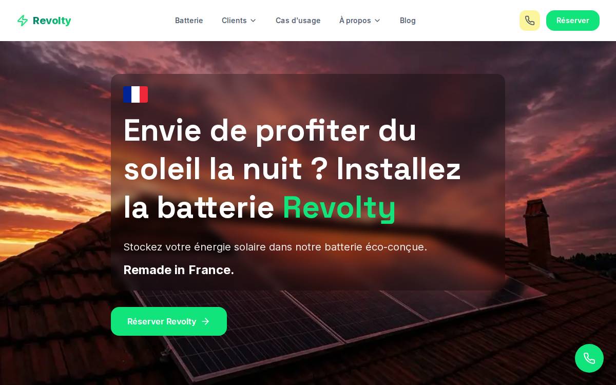 Revolty website preview