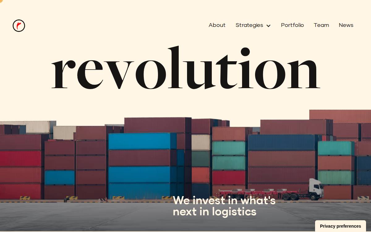 Revolution website preview