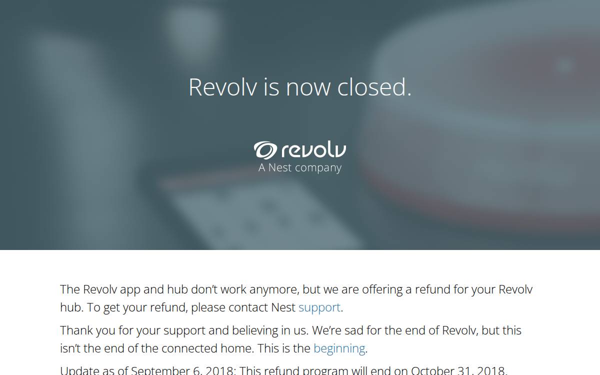 Revolv website preview