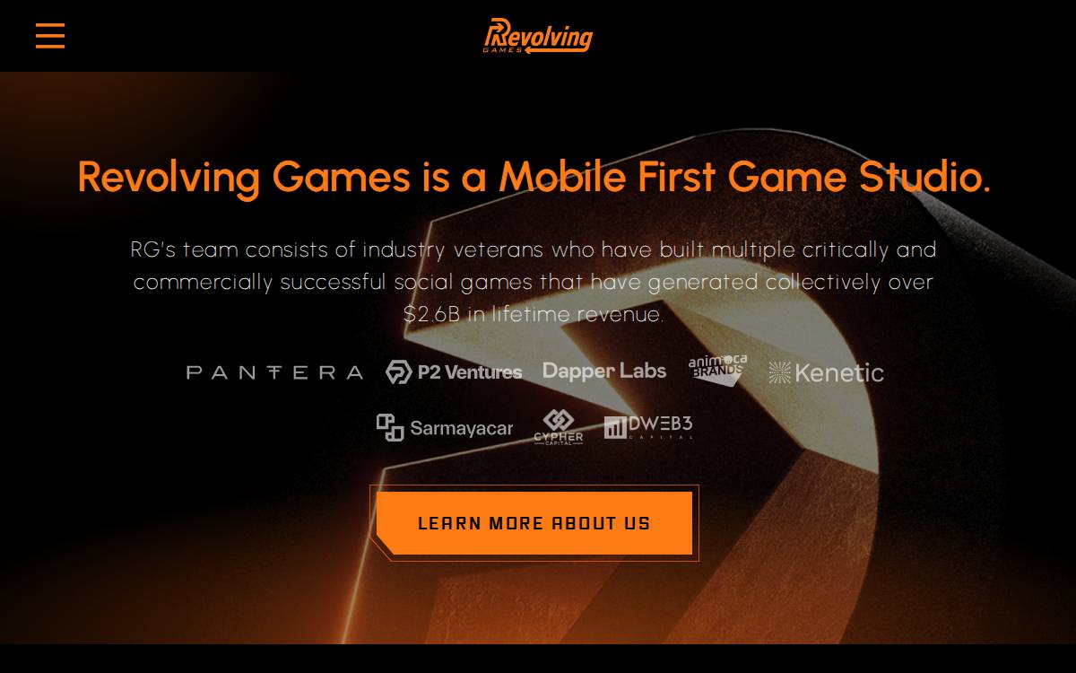 Revolving Games website preview