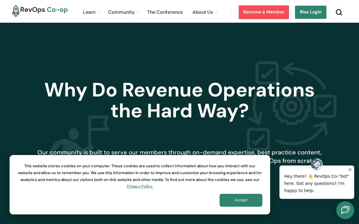 RevOps Co-op website preview
