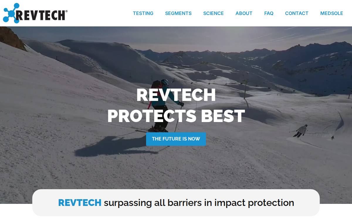 REVTECH Materials website preview