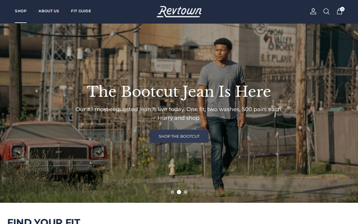 Revtown website preview