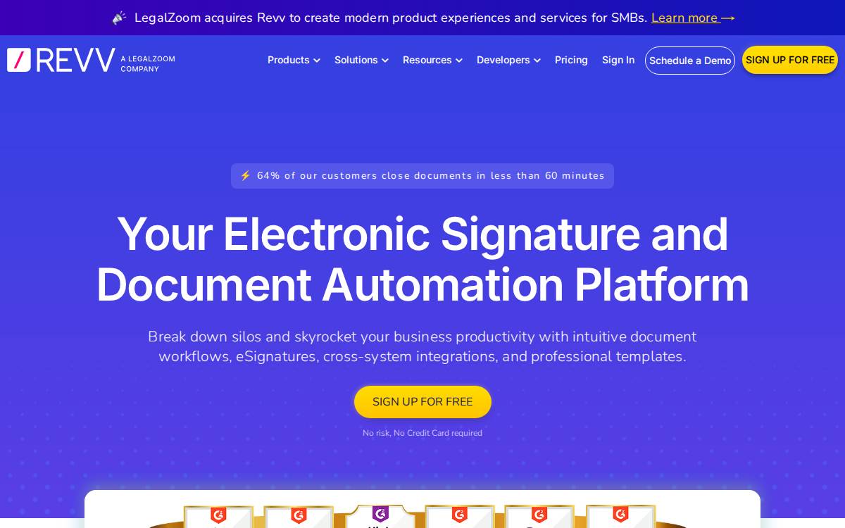 Revvsales website preview