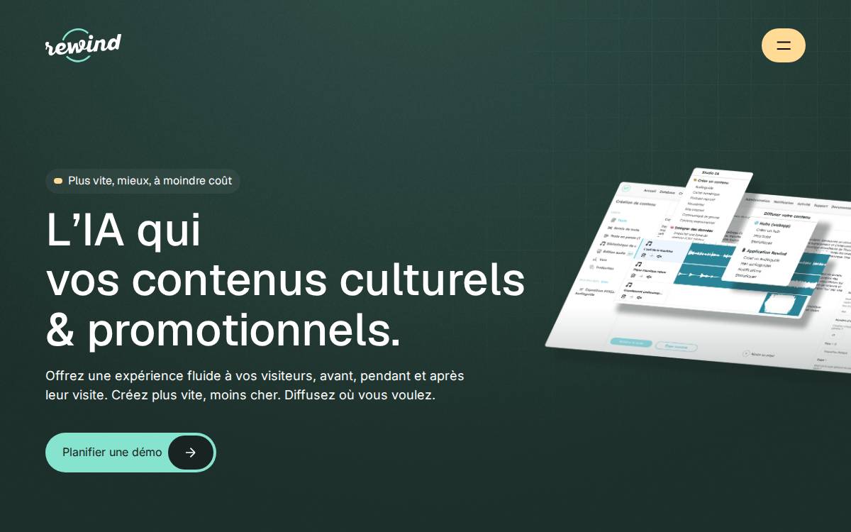 Rewindstories website preview
