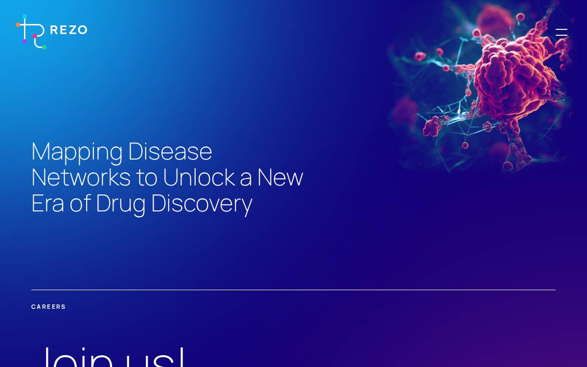 Rezo Therapeutics website preview