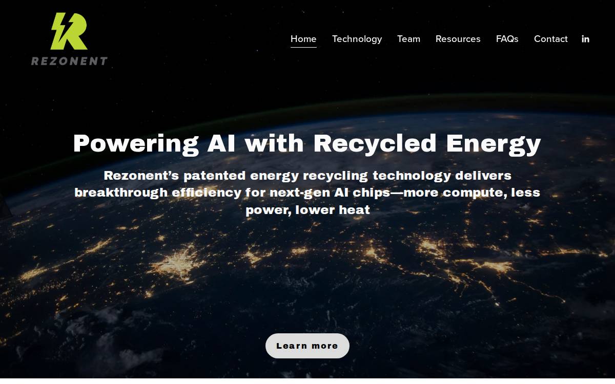 Rezonent website preview