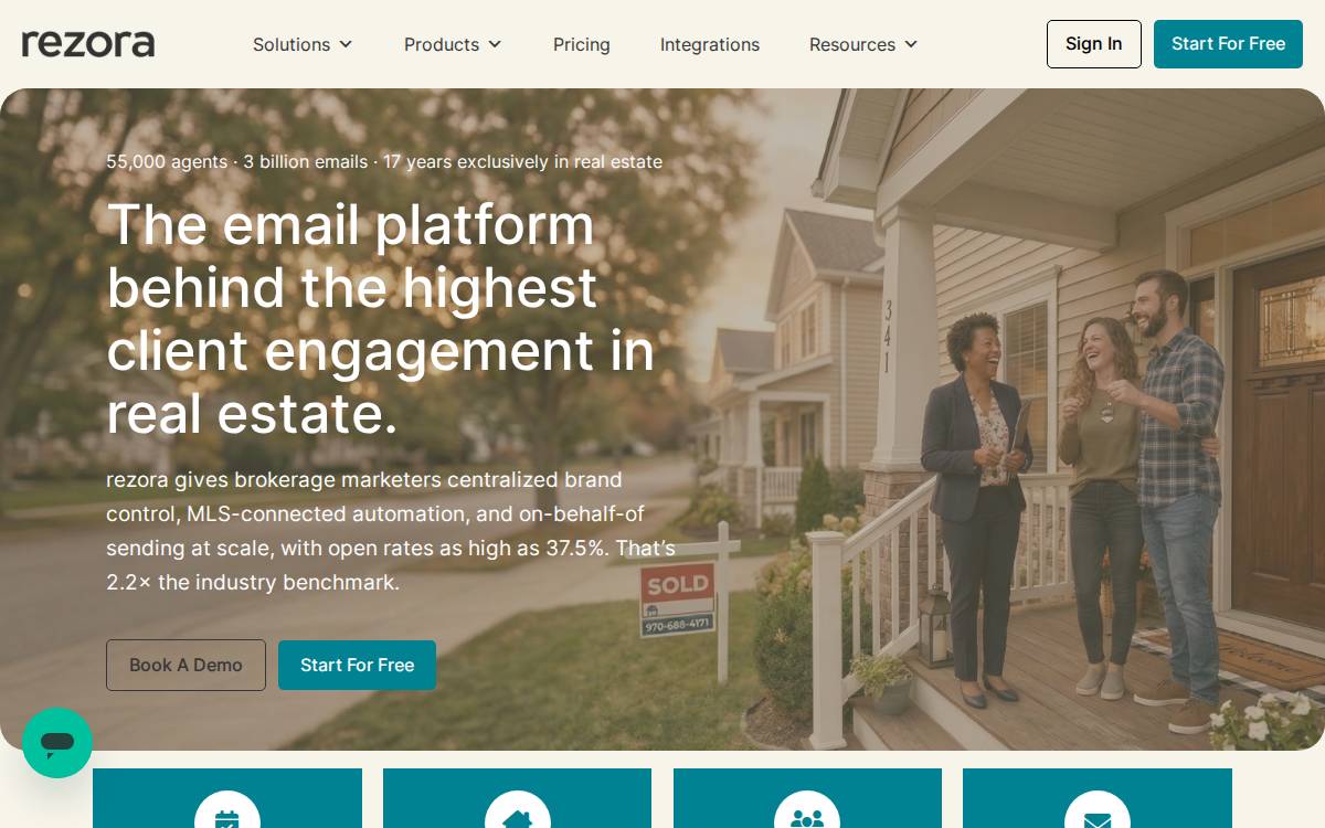 Rezora website preview