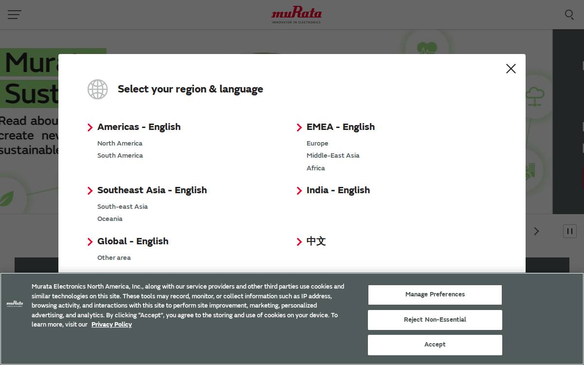 RF Monolithics website preview