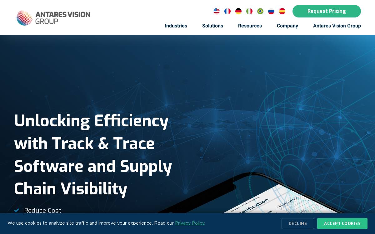 Rfxcel website preview