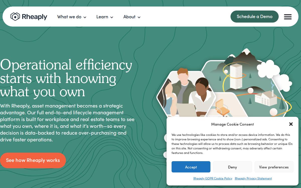 Rheaply website preview