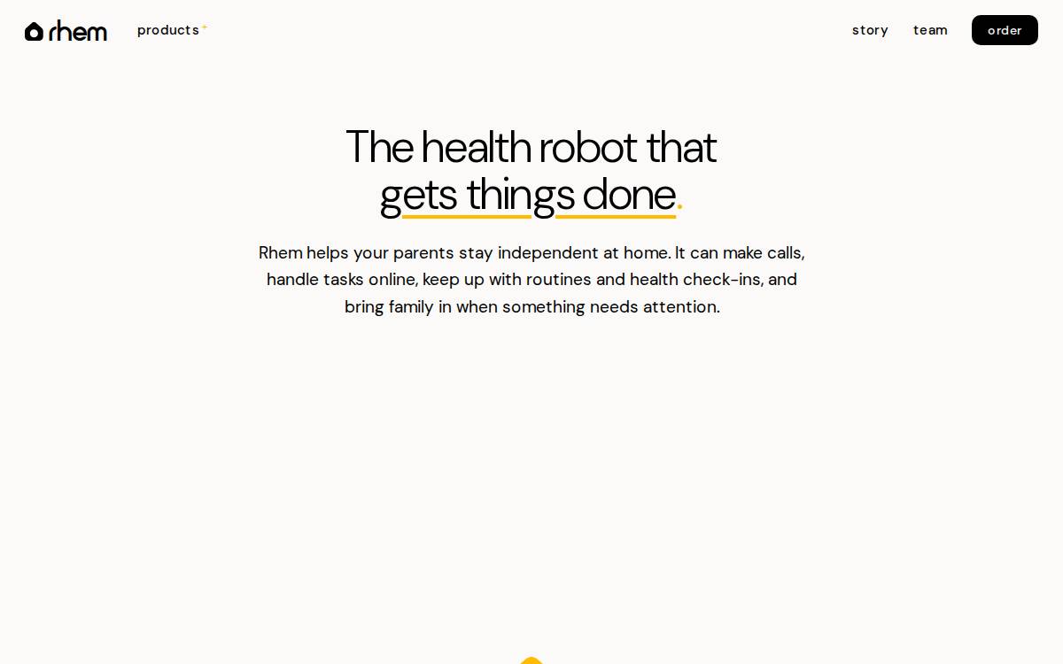 Rhem Labs website preview