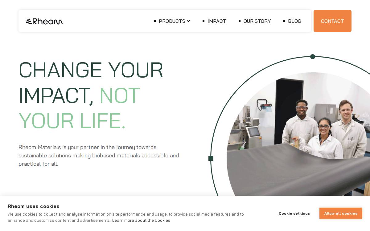 Rheom website preview