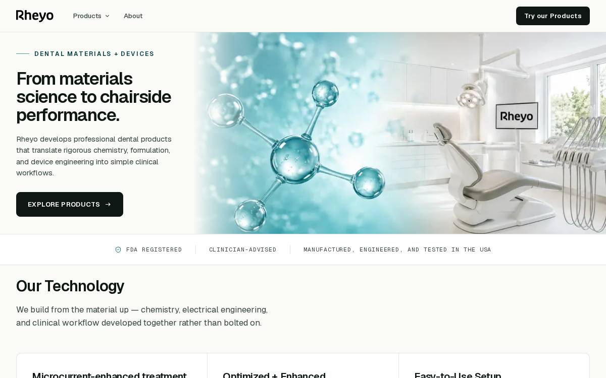 Rheyo website preview