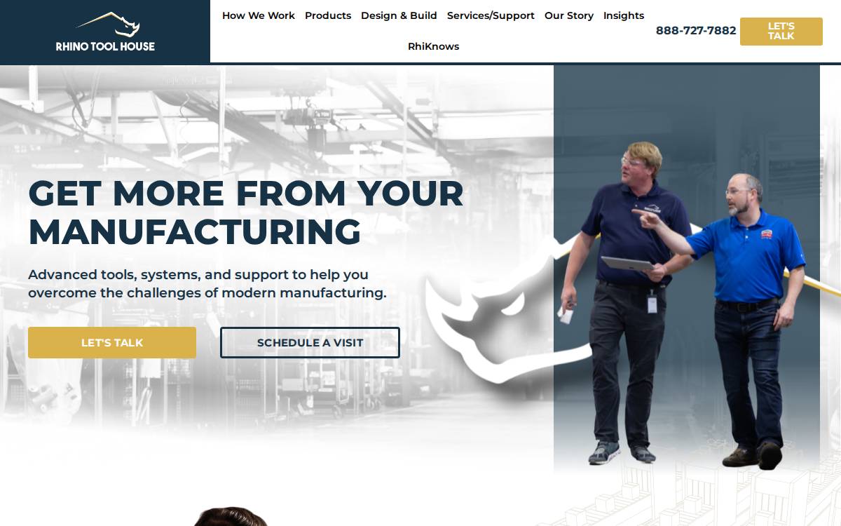 Rhino Tool House website preview
