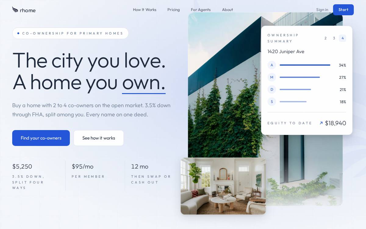 Rhome website preview