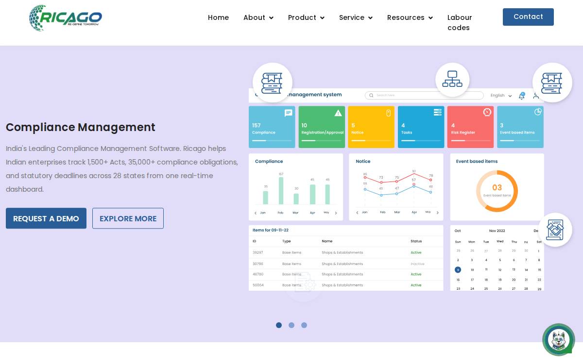 Ricago website preview