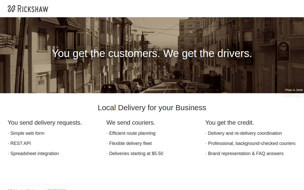 Rickshaw website preview