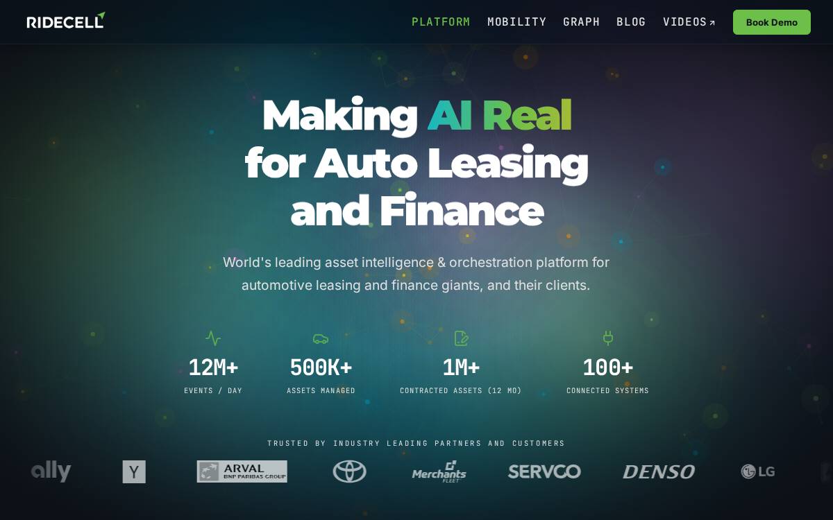 Ridecell website preview