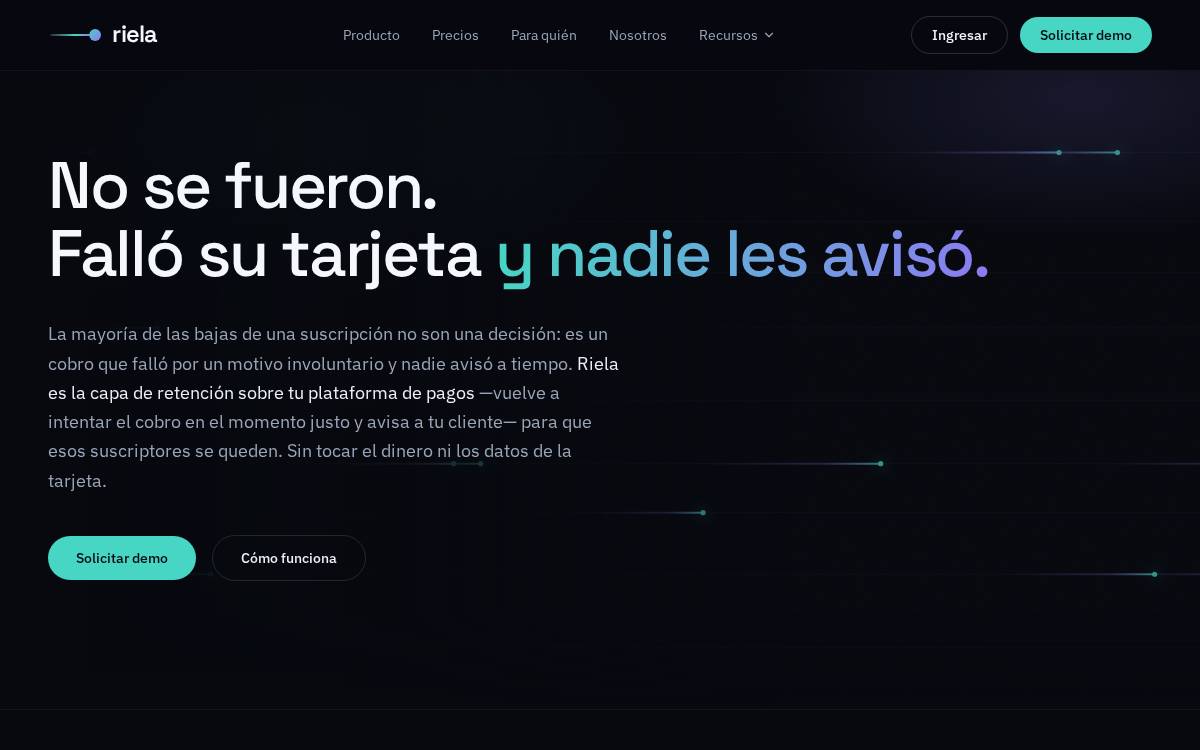 Riela website preview