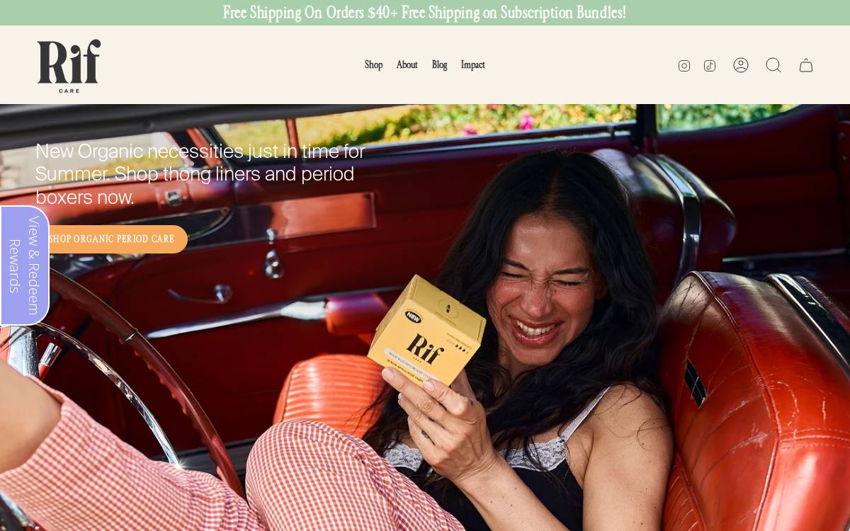 Rif Care website preview