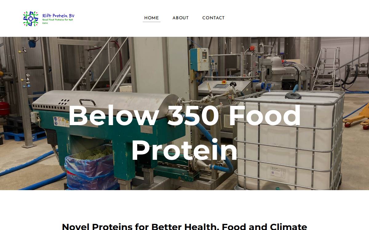 Rift Protein website preview