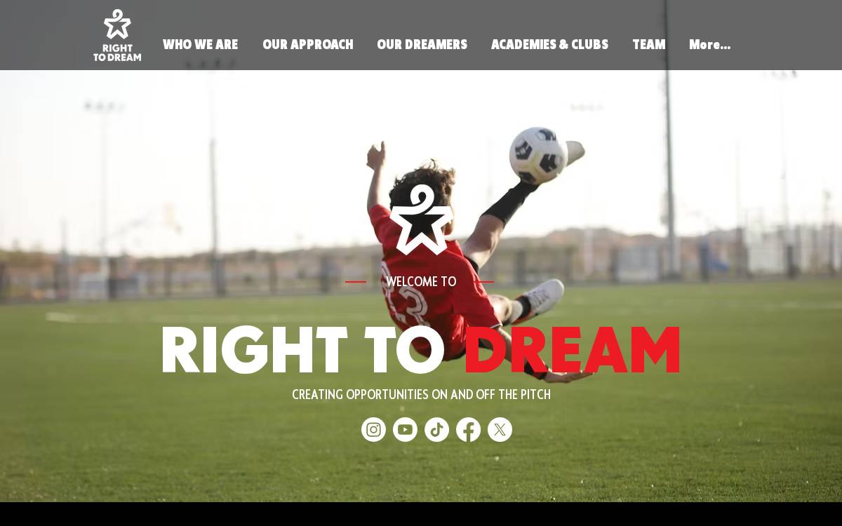 Right to Dream website preview