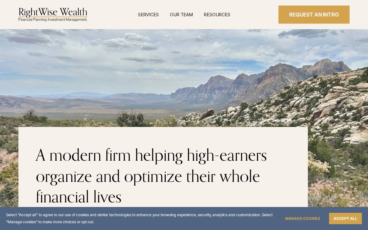 Rightwisewealth website preview