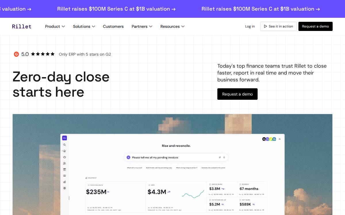 Rillet website preview