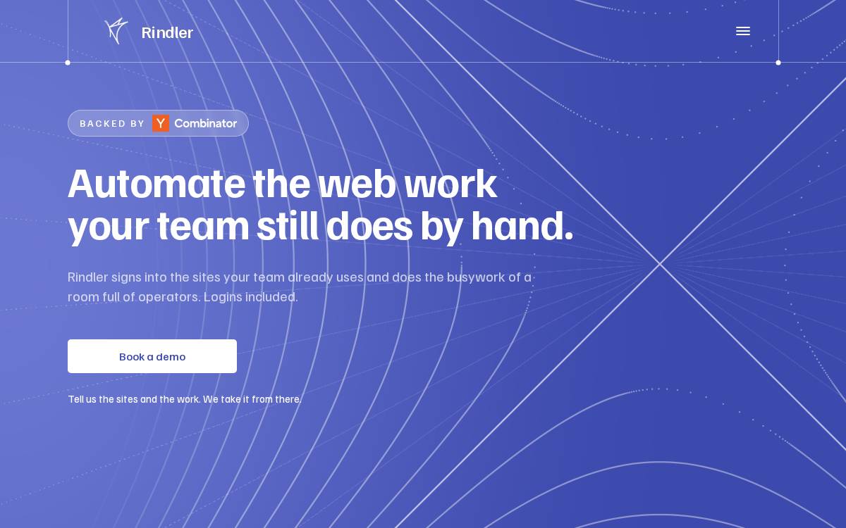 Rindler website preview