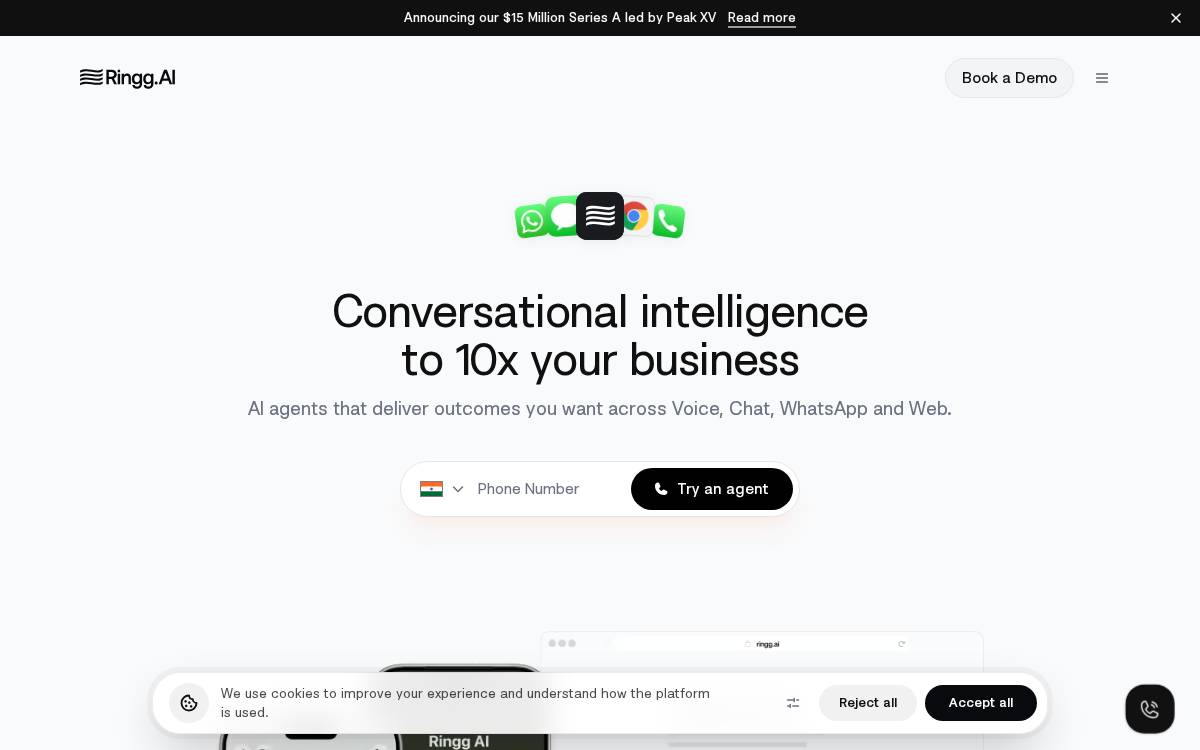 Ringg website preview
