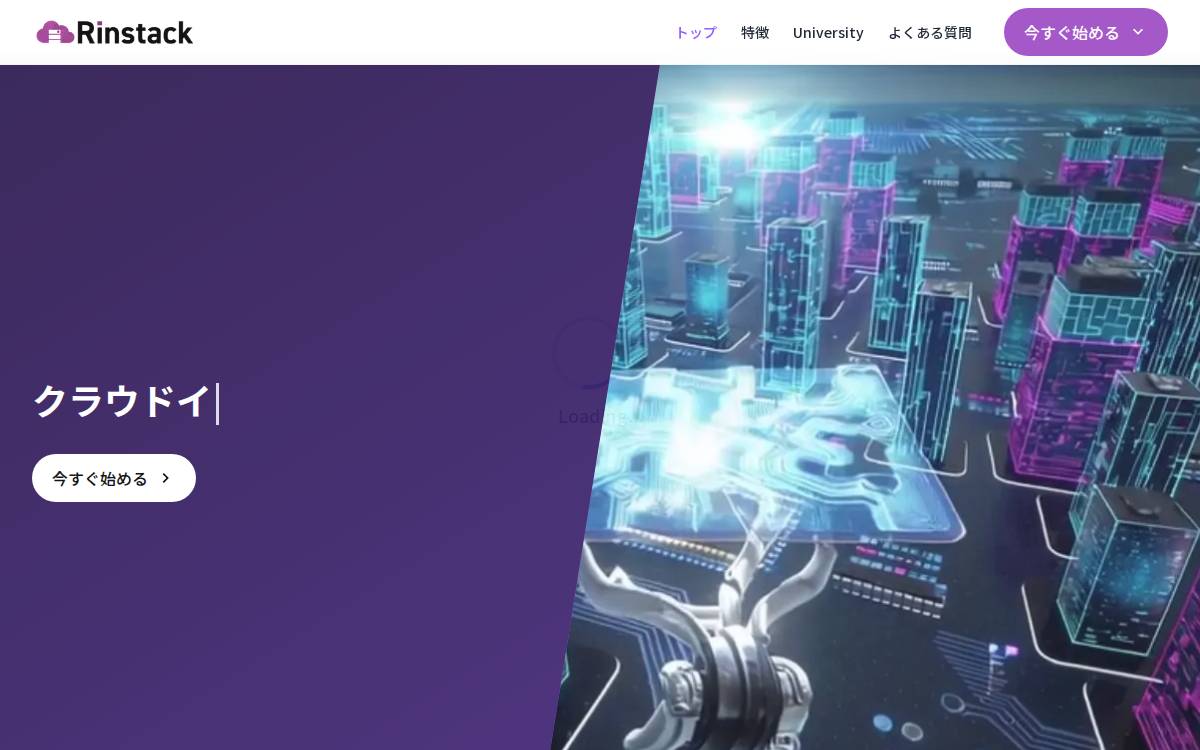 Rinstack website preview