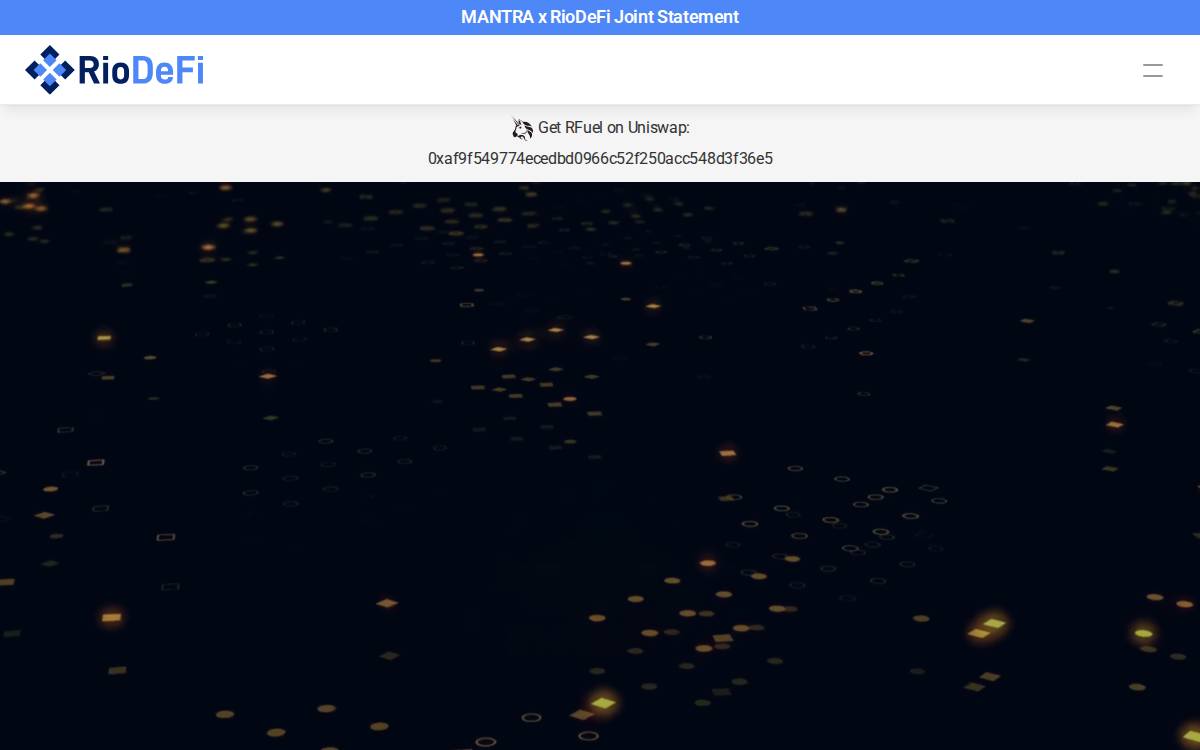 Riodefi website preview