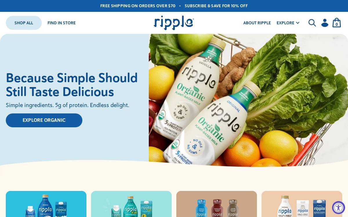 Ripple Foods website preview