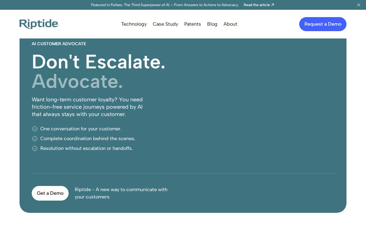 Riptidehq website preview