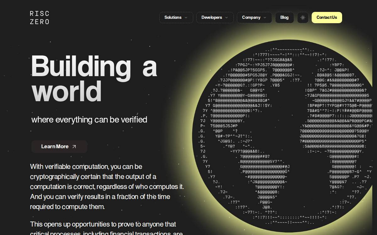 RISC Zero website preview