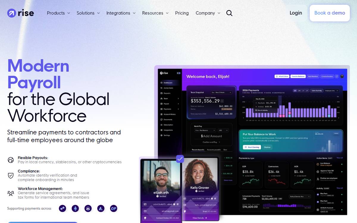 Rise website preview