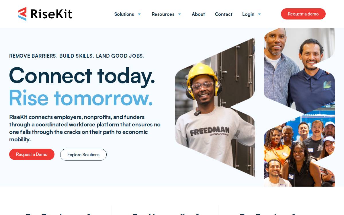 Risekit website preview